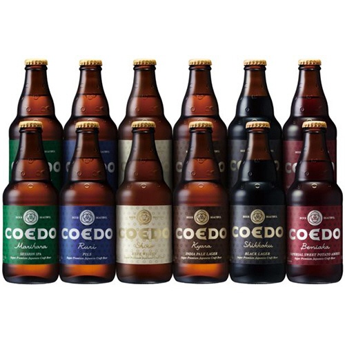 コエドブルワリー　ＣＯＥＤＯプレミアムビールセット　（３３３ｍｌ×１２本）　１セット1