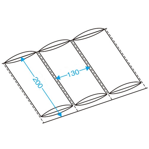 ネクサスエアー　Ｘフィルムクッションボックス　２００×１３０ｍｍ　ＸＢ２０１３　１箱（約３００個）2