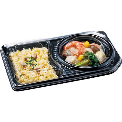 エフピコチューパ　デリカランチ　ＤＬ－２５－１５　本体　黒　ＣＰ５８０２７２　１パック（５０枚）2