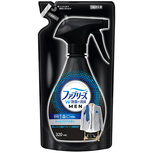 【クリックで詳細表示】P＆G ファブリーズメン クールアクアの香り つめかえ用 320ml 1個 PG5860