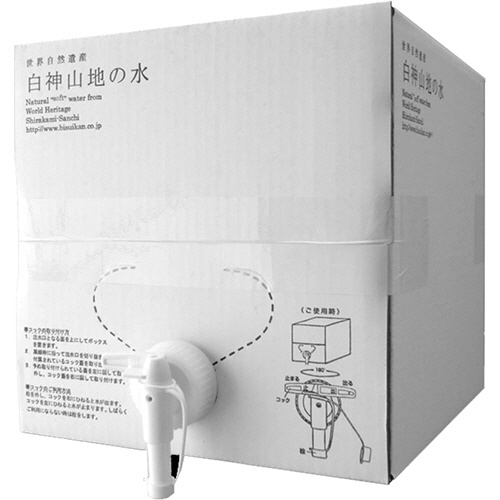 白神山美水舘　白神山地の水　１０Ｌ　バッグインボックス　１箱2