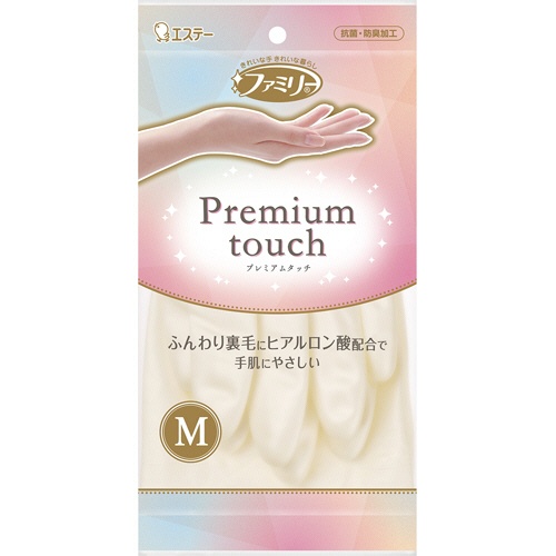 エステー　ファミリー　プレミアムタッチ　ヒアルロン酸　パールホワイト　Ｍ　１双1