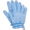 オカモト　浴用手袋　やさしい手　ブルー　１パック（２枚）