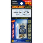 ＥＬＰＡ　コードレス電話機用充電池　ＴＳＡ－１０２　１個
