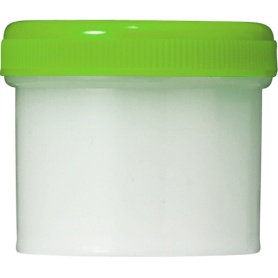シンリョウ　ＳＫ軟膏容器　Ｂ型　３６ｍｌ　黄緑　１セット（１００個）