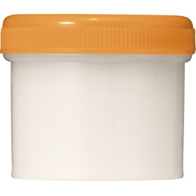 シンリョウ　ＳＫ軟膏容器　Ｂ型　３６ｍｌ　オレンジ　１セット（１００個）