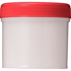シンリョウ　ＳＫ軟膏容器　Ｂ型　１２０ｍｌ　赤　１セット（１００個）1