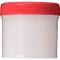 シンリョウ　ＳＫ軟膏容器　Ｂ型　１２０ｍｌ　赤　１セット（１００個）