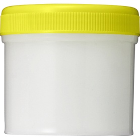 シンリョウ　ＳＫ軟膏容器　Ｂ型　１２０ｍｌ　黄　１セット（１００個）