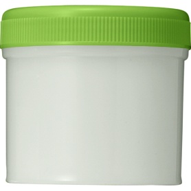 シンリョウ　ＳＫ軟膏容器　Ｂ型　１２０ｍｌ　黄緑　１セット（１００個）