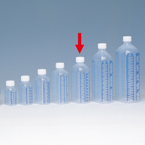 シンリョウ　プリントメモリ瓶　青目盛　２００ｍｌ　１セット（８０本）1