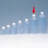 シンリョウ プリントメモリ瓶 青目盛 300ml 1セット(40本)