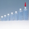 シンリョウ プリントメモリ瓶 青目盛 500ml 1セット(40本)