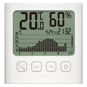 タニタ　グラフ付きデジタル温湿度計　ホワイト　ＴＴ－５８０－ＷＨ　１個1