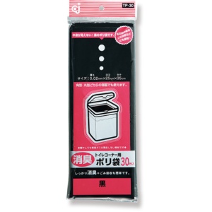 ケミカルジャパン　トイレコーナー用ポリ袋　黒　２５０×３５０ｍｍ　ＴＰ－３０　１パック（３０枚）1