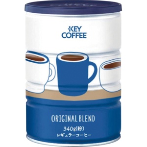 キーコーヒー　オリジナルブレンド缶　３４０ｇ（粉）　１缶1