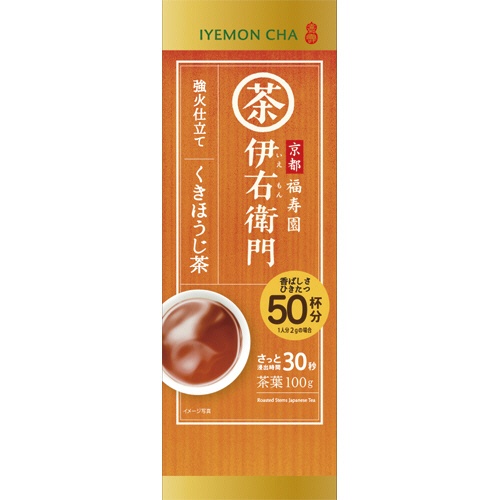 宇治の露製茶　伊右衛門　強火仕立て　くきほうじ茶　１００ｇ　１袋1