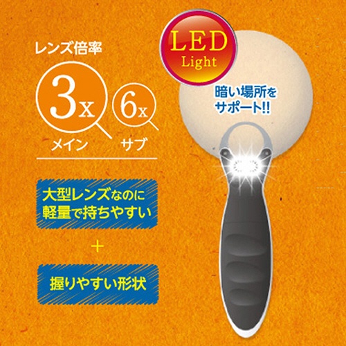 日進医療器　文字が見やすいルーペ　大型レンズタイプ　１個2