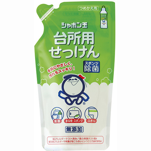 【クリックで詳細表示】シャボン玉石けん シャボン玉台所用せっけん液体タイプ つめかえ用 250ml 1パック SD1313