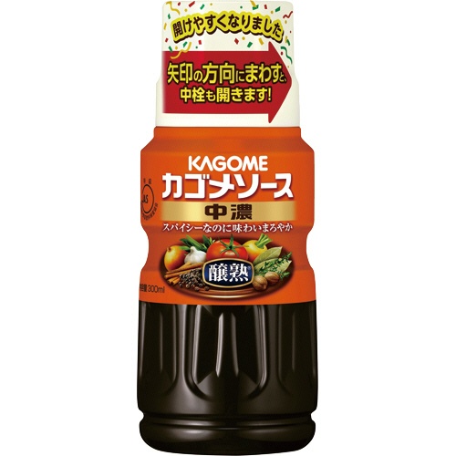 カゴメ　醸熟ソース　中濃　３００ｍｌ　１本1