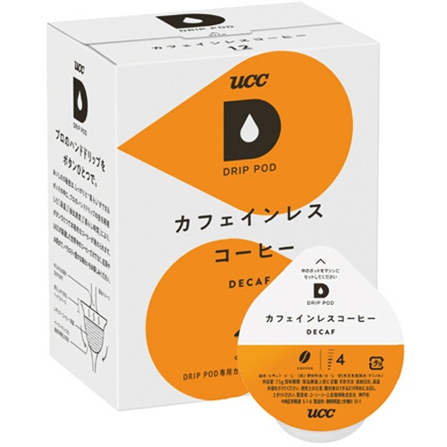 ＵＣＣ　ＤＲＩＰ　ＰＯＤ（ドリップポッド）　カフェインレスコーヒー　１箱（１２杯）1