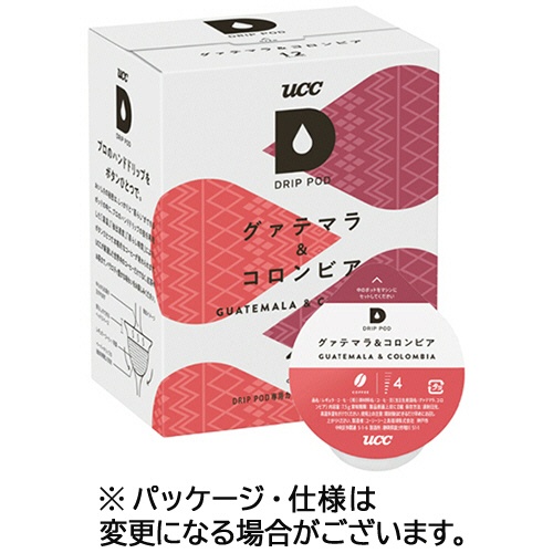 ＵＣＣ　ＤＲＩＰ　ＰＯＤ（ドリップポッド）　グァテマラ＆コロンビア　１箱（１２杯）1