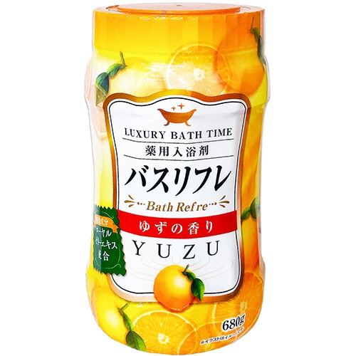 ライオンケミカル　薬用入浴剤バスリフレ　ゆずの香り　本体　６８０ｇ　１本1
