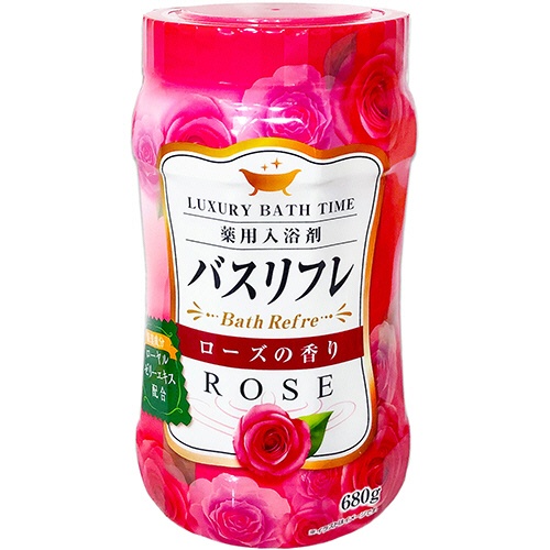 ライオンケミカル　薬用入浴剤バスリフレ　ローズの香り　本体　６８０ｇ　１本1