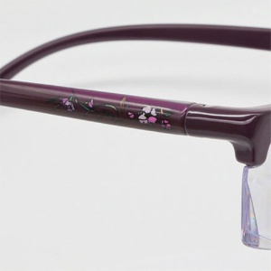 キングジム　ａｒｅｍａ　メガネ型拡大鏡　紫（花柄）　ＡＭ４１ムラ　１個3