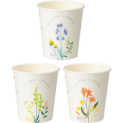 ＴＡＮＯＳＥＥ　紙コップ　ＡＮＤ　ＦＬＯＷＥＲＳ（アンド　フラワーズ）　２０５ｍＬ（７オンス）　１パック（８０個）1