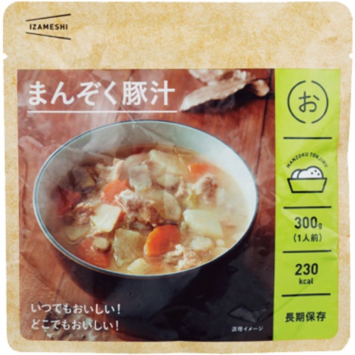 杉田エース　イザメシ　まんぞく豚汁　３年保存　Ｂ９Ａ６３５５９２　１セット（２０食）1