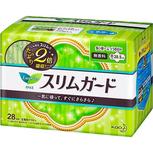 花王　ロリエ　スリムガード　多い昼－ふつうの日用　羽つき　１パック（２８個）1