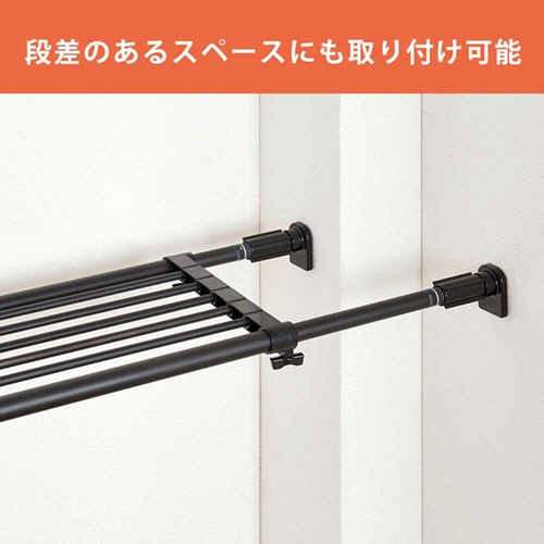 平安伸銅工業　パワフル突ぱり棚　マットブラック　ＴＡＩ－１Ｂ　１枚3