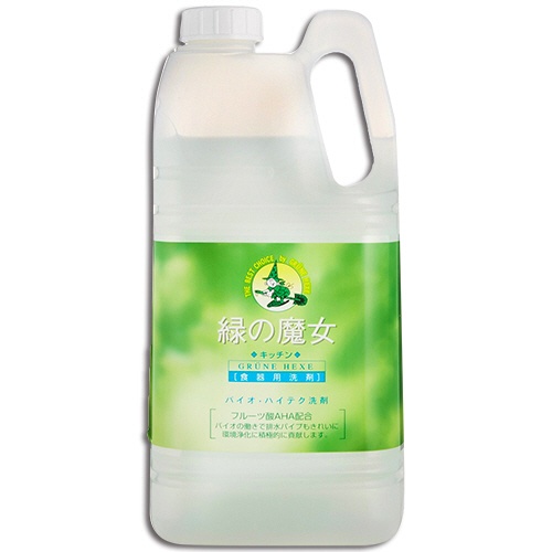 ミマスクリーンケア　緑の魔女　キッチン（食器用洗剤）　業務用　２Ｌ　１本1