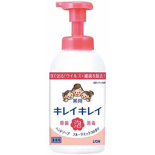 ライオン　キレイキレイ　薬用　泡ハンドソープ　フルーツミックスの香り　本体　５５０ｍＬ　１個1