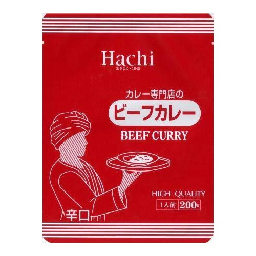 ハチ食品　カレー専門店のビーフカレー　辛口　２００ｇ　１食1
