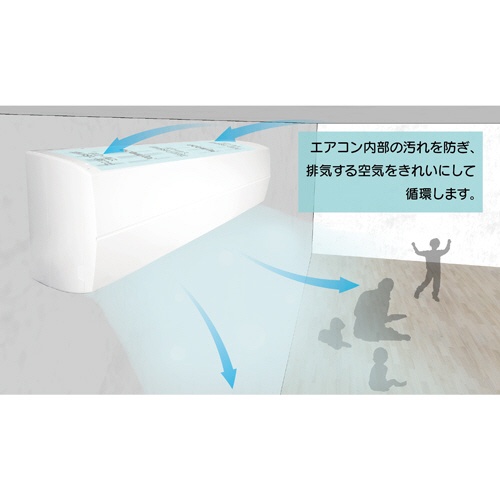 エコファクトリー　Ｅｃｏｗｉｎフィルター　業務用　６２×６２ｃｍ　ブルー　ＨＡＣ－Ｆ６６　１パック（２枚）7