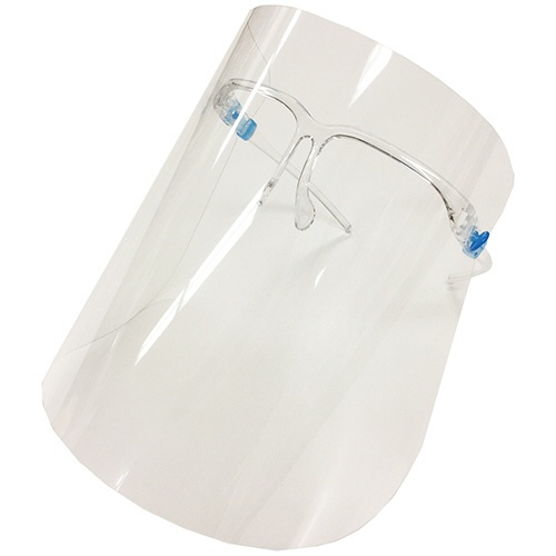 ＵＫ・ＰＲＯＤＵＣＴＳ　ＵＫフェイスシールド　専用眼鏡１個＋交換用フェイスシールド１０枚入　１セット1