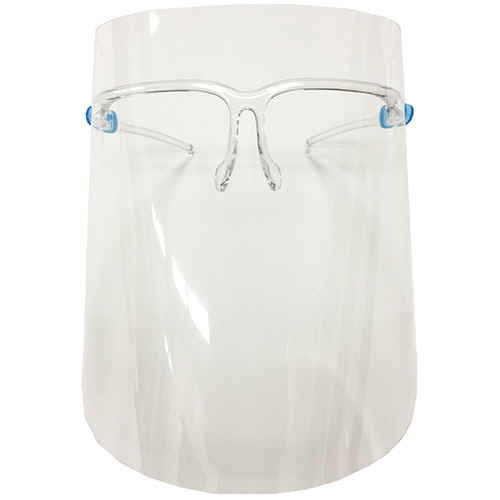 ＵＫ・ＰＲＯＤＵＣＴＳ　ＵＫフェイスシールド　専用眼鏡１個＋交換用フェイスシールド１０枚入　１セット2