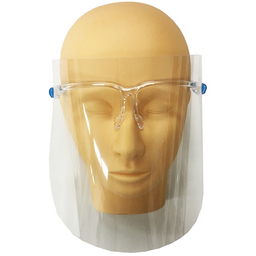 ＵＫ・ＰＲＯＤＵＣＴＳ　ＵＫフェイスシールド　専用眼鏡１個＋交換用フェイスシールド１０枚入　１セット3