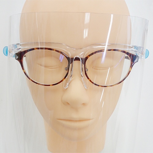 ＵＫ・ＰＲＯＤＵＣＴＳ　ＵＫフェイスシールド　専用眼鏡１個＋交換用フェイスシールド１０枚入　１セット4