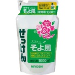 ミヨシ石鹸　液体せっけん　そよ風　詰替用　１０００ｍｌ　１個