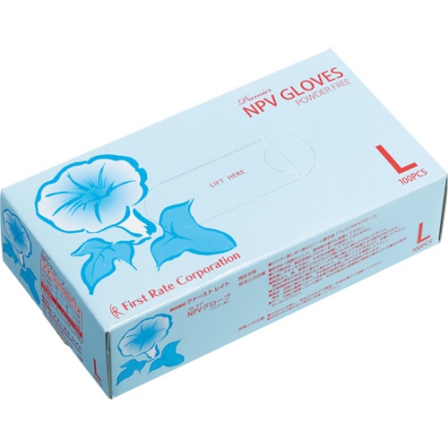 ファーストレイト　プレミア・ＮＰＶグローブ　パウダーフリー　Ｌ　ＦＲ－９５８　１箱（１００枚）1