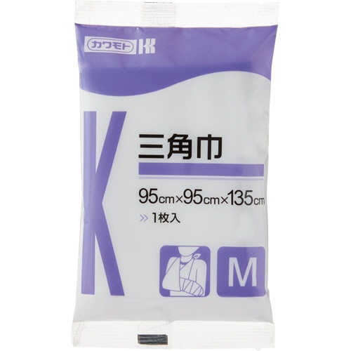 カワモト　三角巾　Ｍ　０１４－００１１５０－００　１枚1