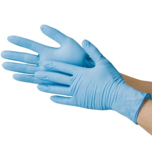 川西工業　ニトリル使いきり手袋　ストロング　粉なし　ブルー　ＳＳ　２０３７Ｂ－ＳＳ　１箱（１００枚）2