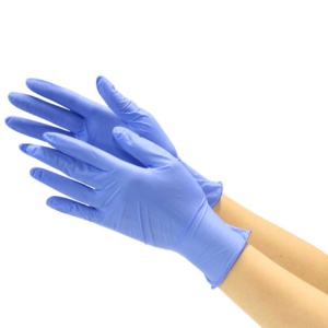 川西工業　ニトリル使いきり手袋　ストロング　粉なし　ブルー　Ｌ　２０３７Ｂ－Ｌ　１箱（１００枚）2