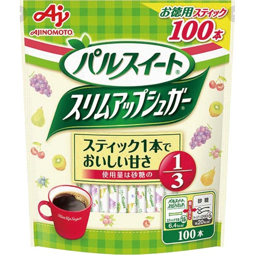 味の素　パルスイート　スリムアップシュガー　スティック　１．６ｇ　１パック（１００本）1