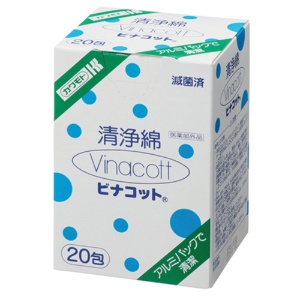 カワモト　洗浄綿ビナコット　０３３－６２２０００－００　１箱（２０包）1
