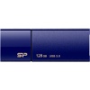 シリコンパワー USB3.0 スライド式フラッシュメモリ 128GB ネイビー SP128GBUF3B05V1D 1個