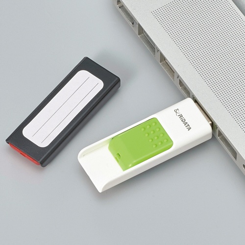 ＲｉＤＡＴＡ　ラベル付ＵＳＢメモリー　８ＧＢ　ホワイト／グリーン　ＲＤＡ－ＩＤ５０Ｕ００８ＧＷＴ／ＧＲ　１個2